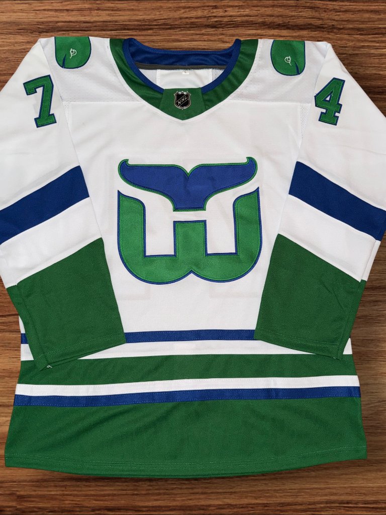 Jaccob Slavin Hurricanes Whalers Cutom Jersey Size Large Brand New!!